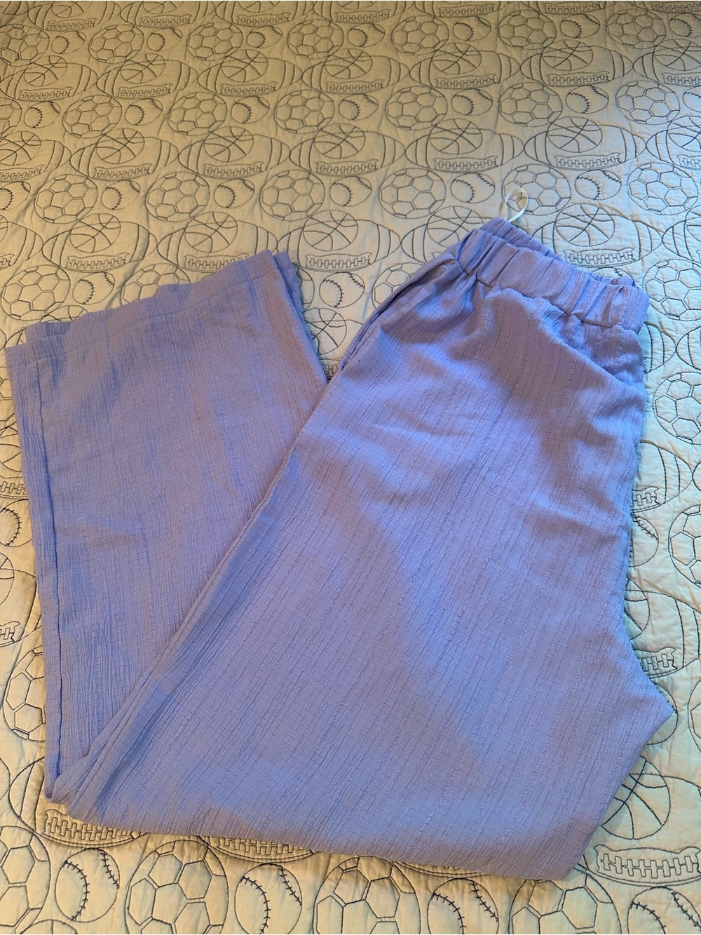SHEIN Lavender Long Sleeve Button-Up Top and Wide Leg Pants Set - Picture 4 of 6